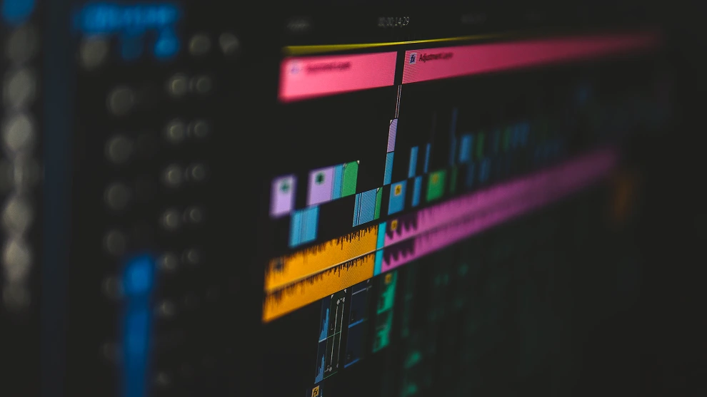 Timeline beim Videoschnitt mit Digital Marketing Müller